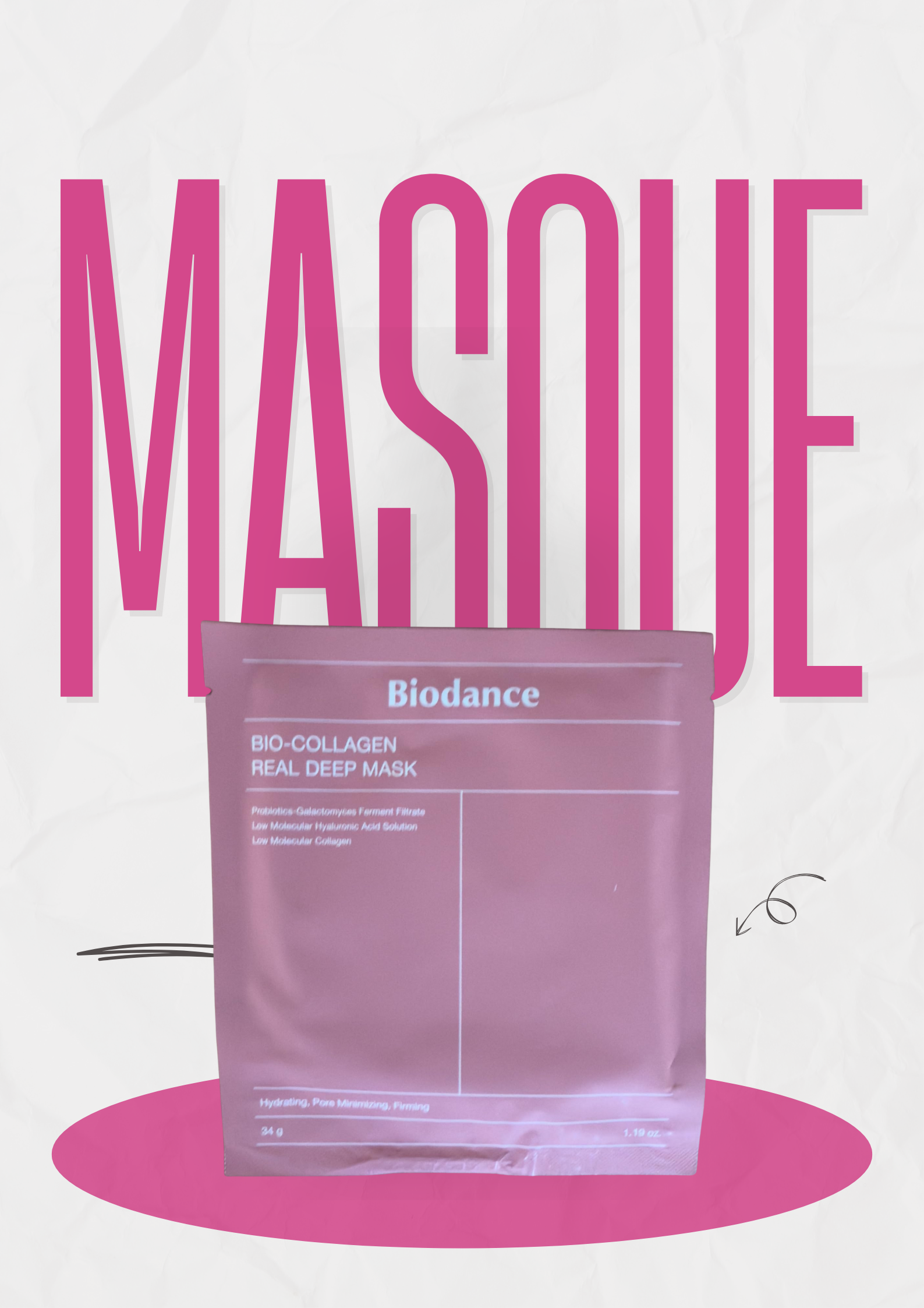 Grey and Pink Big Bright and Bold Skincare Product Poster